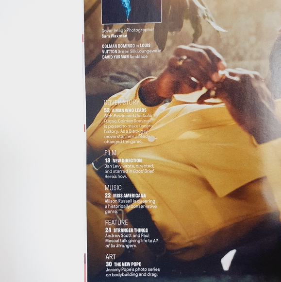 Out Magazine, February 2024: Colman Domingo cover & interview - Picture 3 of 4